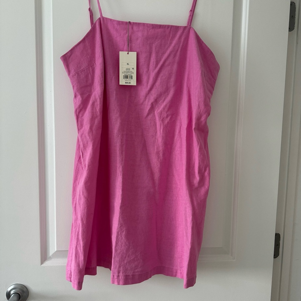 A new day Linen Mini Dress - Picture 4 of 4